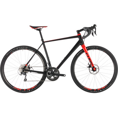 Bicicleta de Gravel CUBE NUROAD PRO Shimano Tiagra 34/50 Negro/Rojo 2019 0